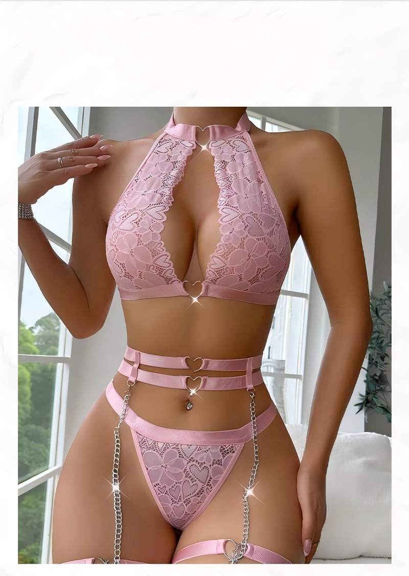 Sexy Lingerie Set Push Up Lace - Plunge Bra Push Up 评论和价格