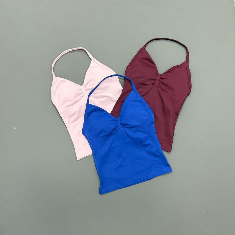 Gym Women Sports Tank Top Seam - Sports Bra Racerback 评论和价格