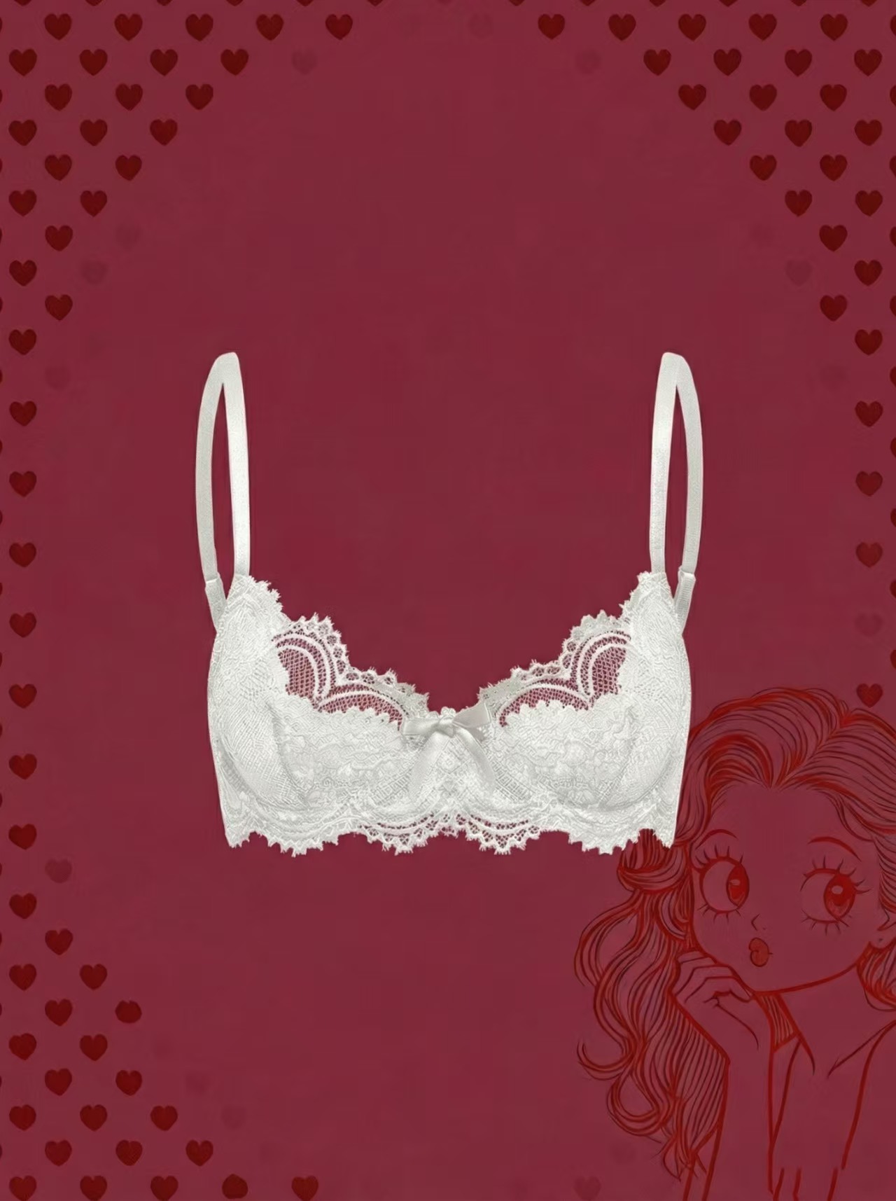 plus size women's bra sexy lac - Plunge Bra Push Up 评论和价格