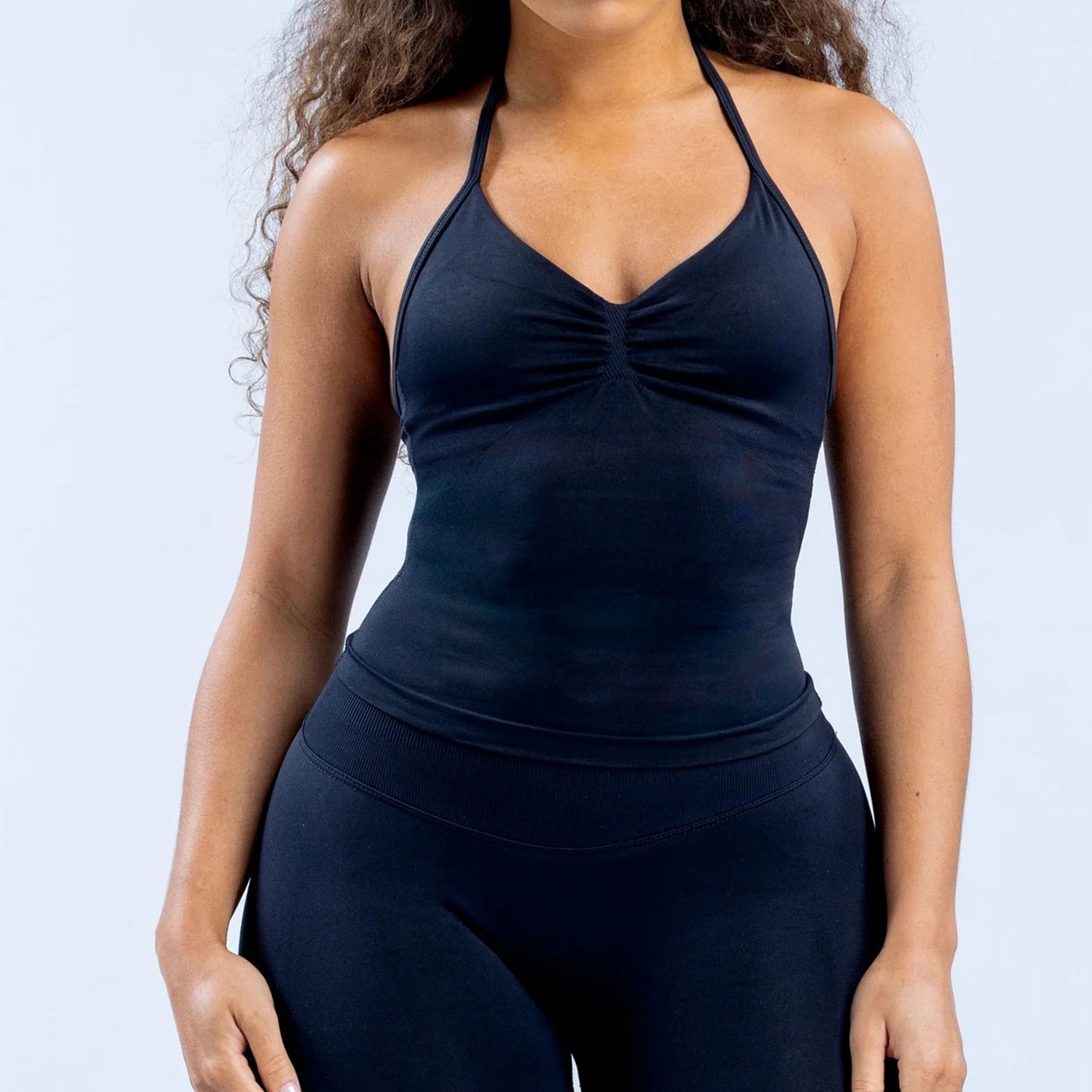 Women's Halter Neck Yoga Tank  - T Shirt Bra Seamless 评论和价格