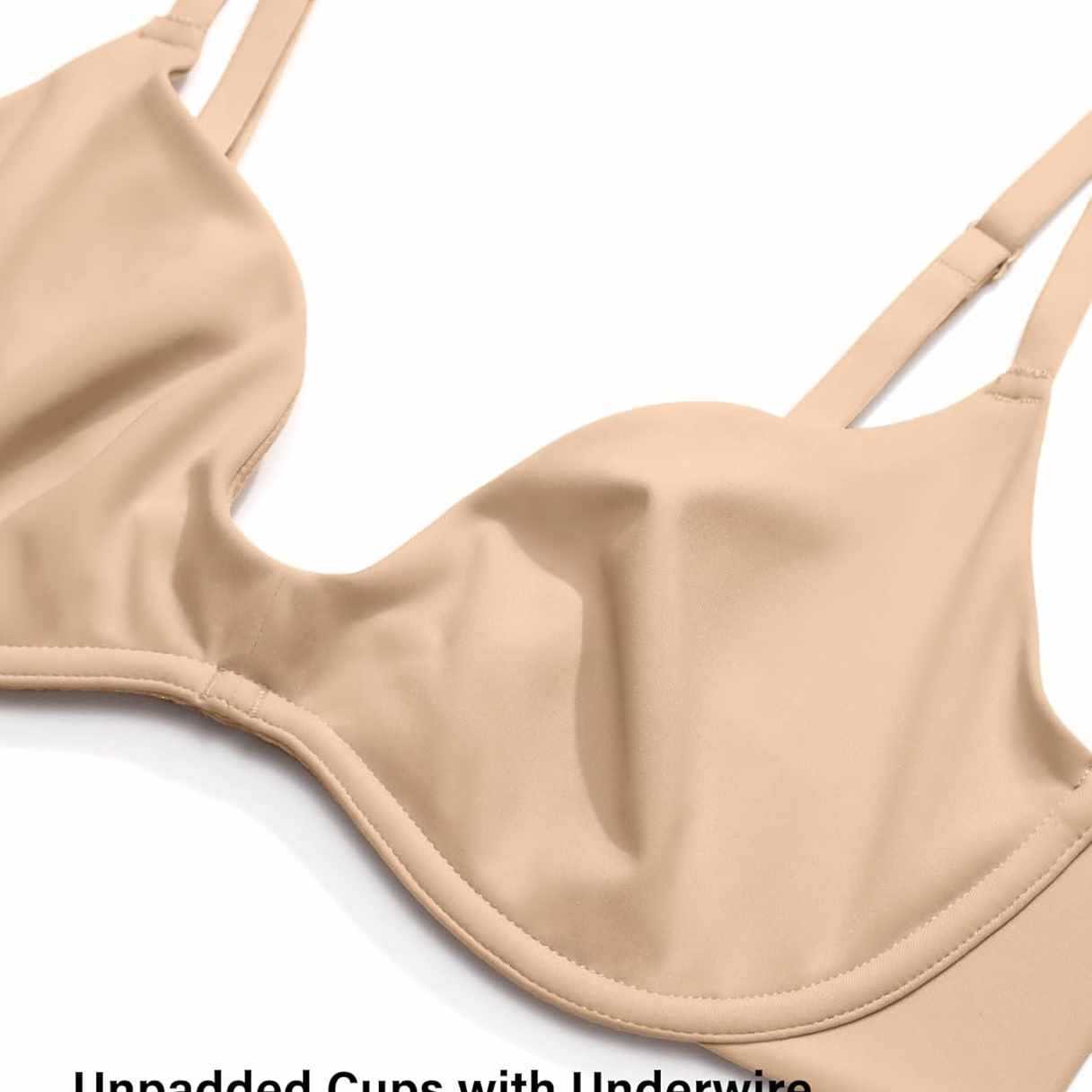 Women's Deep V Unpadded Seamle - Wirefree Bra Comfort 评论和价格