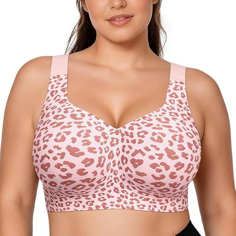 Leopard Jelly Bras No Underwir - Plunge Bra Push Up 评论和价格