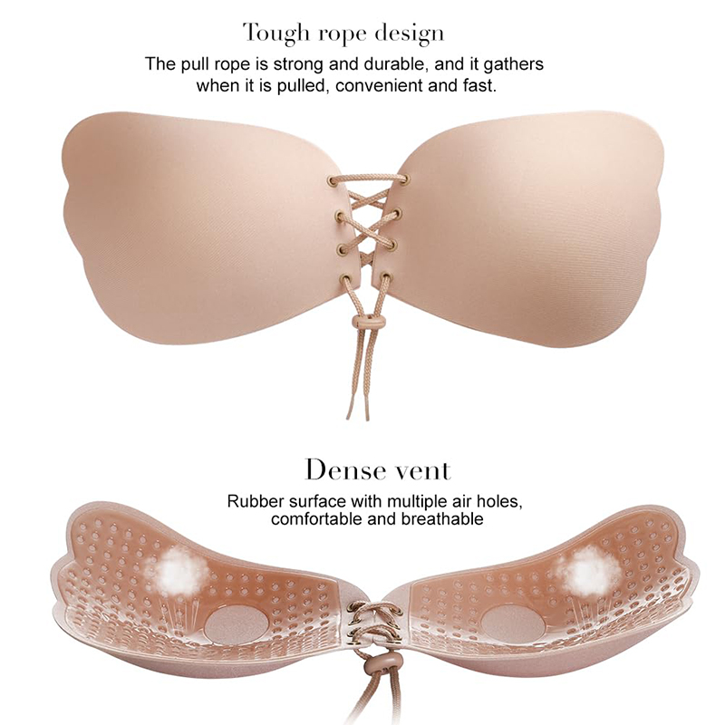 1/2 Pairs Women Summer Backles - Plunge Bra Push Up 评论和价格