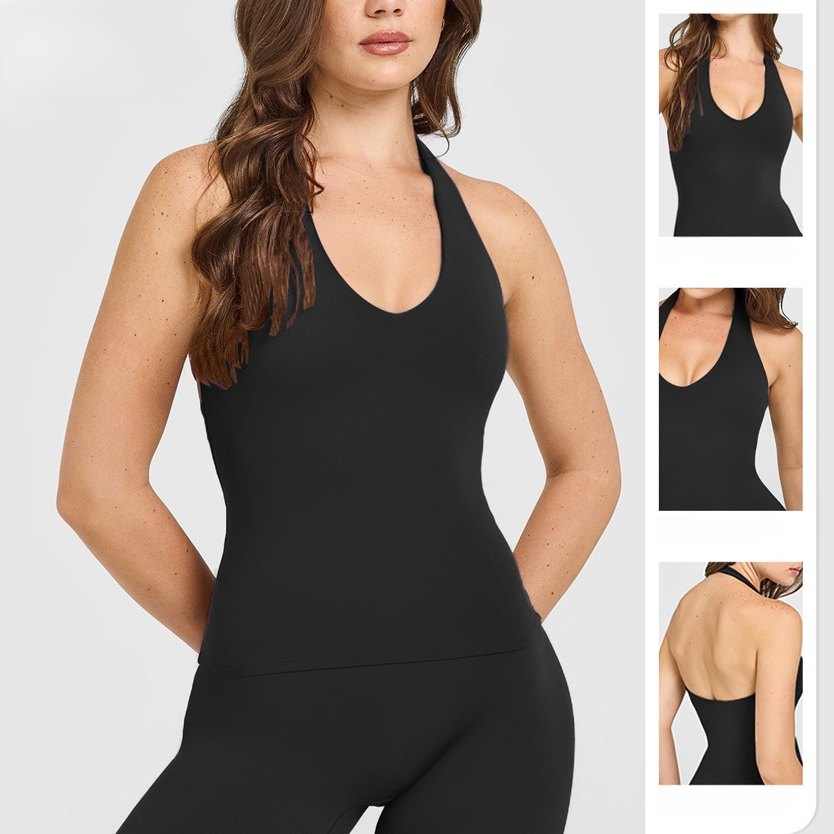 Naked Feel Halter Neck Yoga Sp - Plunge Bra Push Up 评论和价格