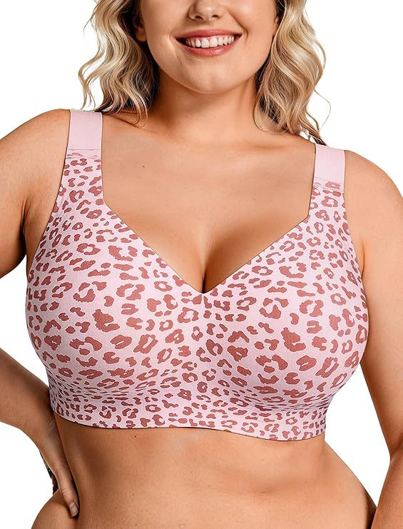 Plus Size Wireless Jelly Bra W - Plunge Bra Push Up 评论和价格