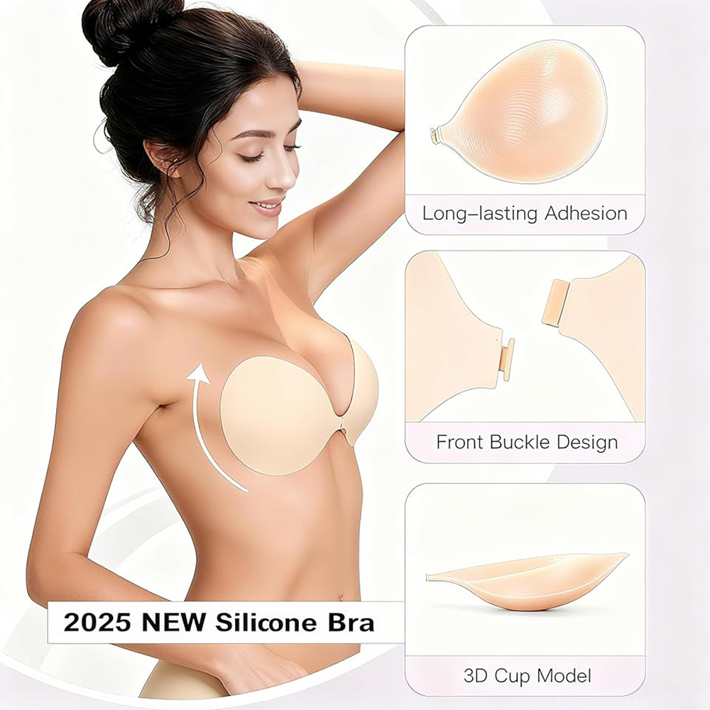 Strapless Push Up Sticky Bra P - Backless Bra Sticky 评论和价格