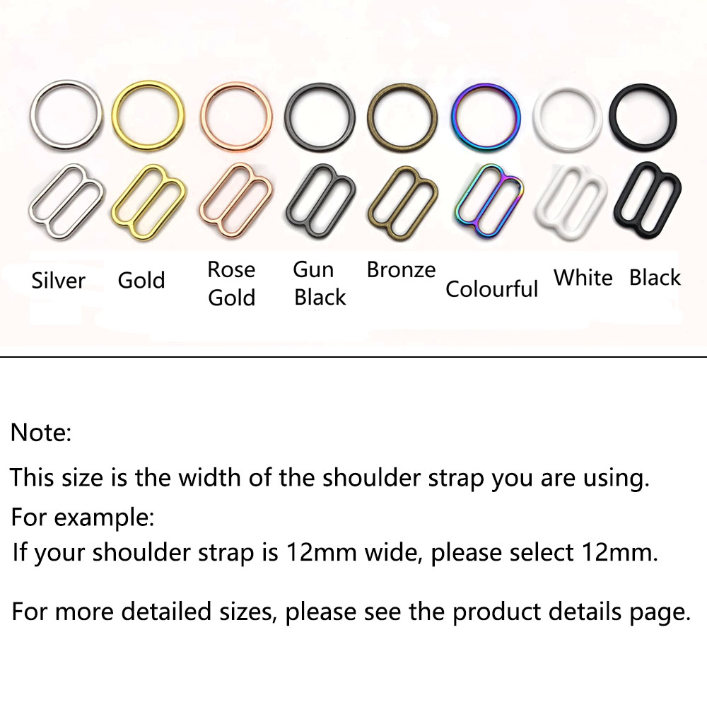 10Sets Bra Rings And Sliders S - Nursing Bra Clip 评论和价格