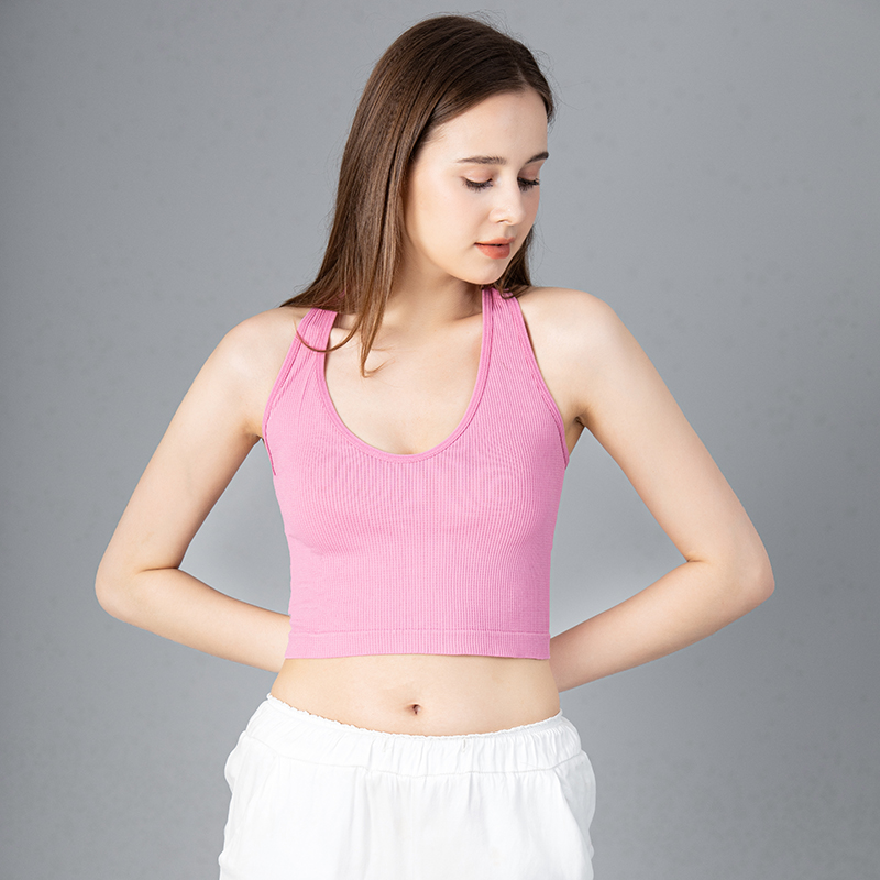 Halter-neck Tops Women Sexy Ba - T Shirt Bra Seamless 评论和价格